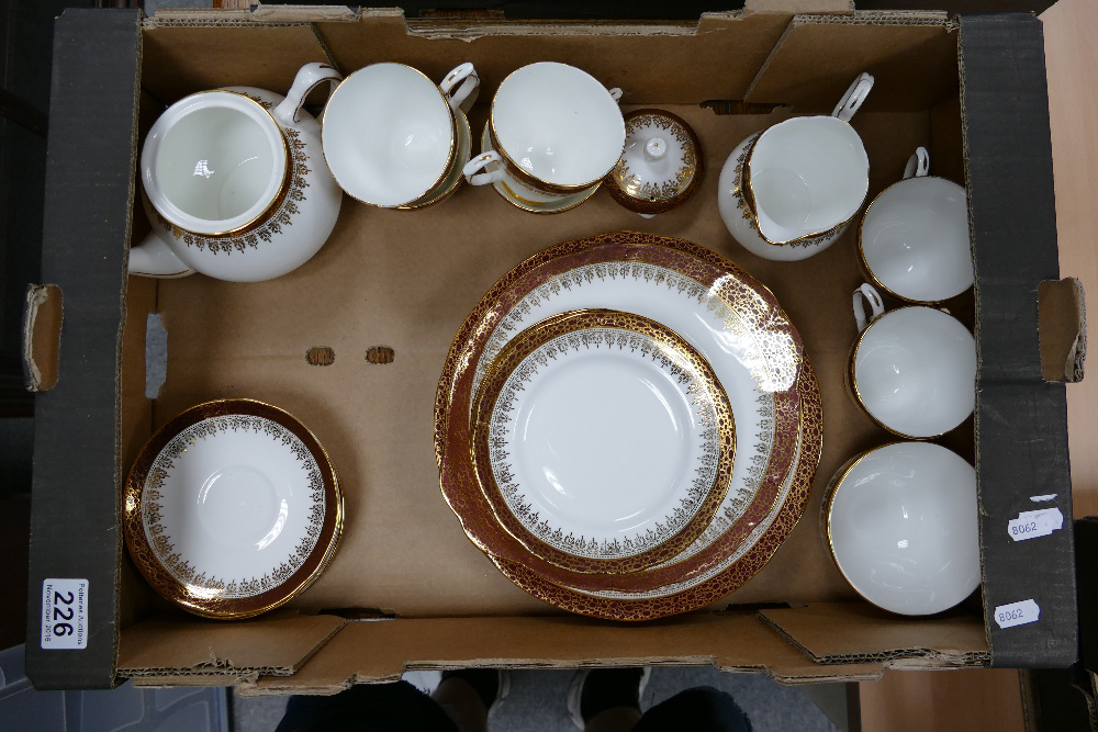 A collection of Duchess China tea ware in the Winchester pattern to include dinner plates,