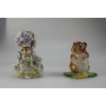 Beswick Beatrix Potter figures Lady Mouse and Timmy Willie, both BP3B.