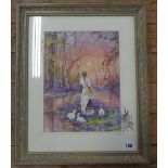 Large framed original art work by Glenda