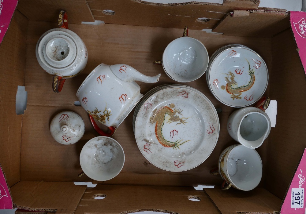 A collection of teaware in the Oriental