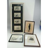 A collection of Early prints depicting w