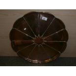 Arts and Crafts Circular copper tray in the form of a flower head