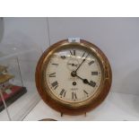 Brass cased Sral ships clock