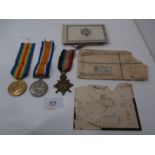 Pair WWI Campaign medals to Gunner HJ King - Royal Artillery together with another to Gunner CH