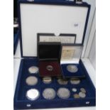 Collection of Antique and later coins incl. a Roman Hadrian coin, 1890 Crown, 1911 Malay Silver