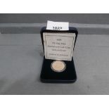 Cased 1995 VE Day anniversary 14ct gold coin