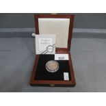 Cased 1993 Tuvalu 100 Dollar 14ct gold coin