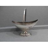 Georgian foliate design silver sand shaker, with monogram London 1823