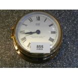 Brass cased Sral alarm ships clock by Henry Browne