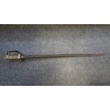 Edwardian Naval dress sword with London Maker Shagreen grip and lions head pummell AF