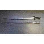 19th Century sheathed French Sabre dated 1821