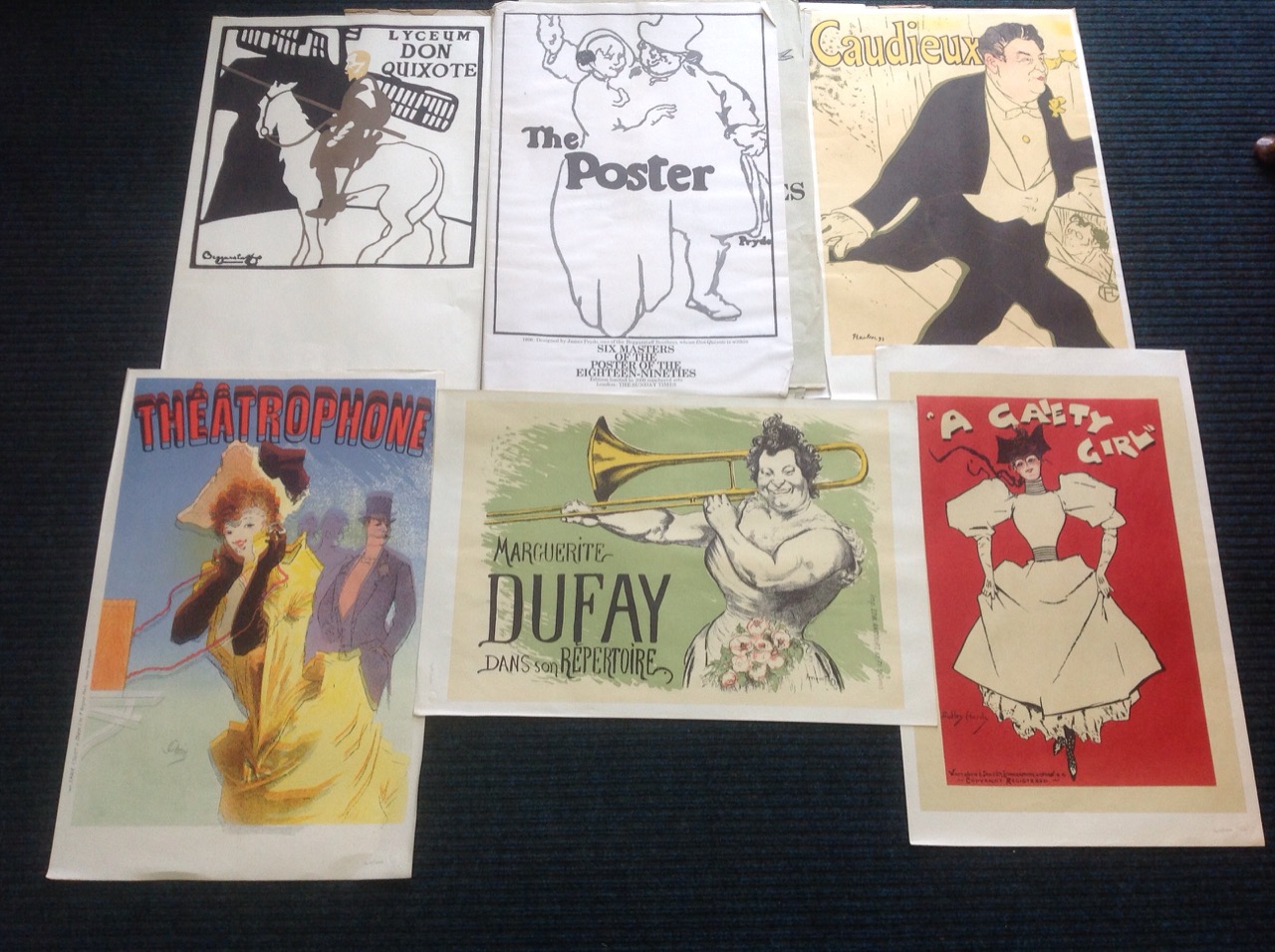 A limited edition portfolio of posters - the large plates by Toulouse-Lautrec, ChÈret, Hardy,