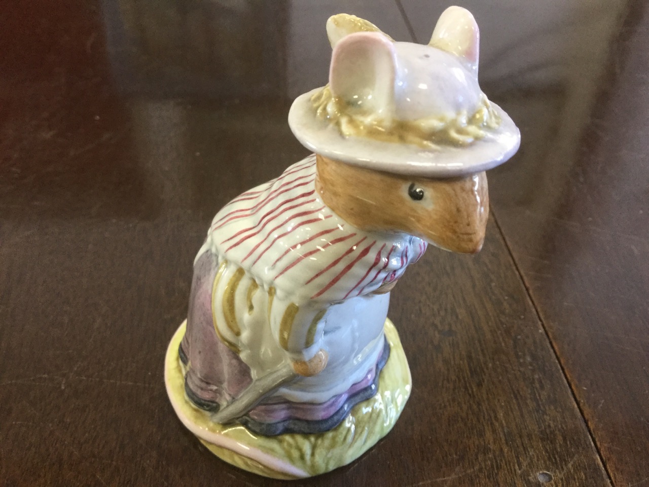 A Royal Doulton Brambly Hedge figurine - Old Mrs Eyebright; a Beswick mottled glazed ribbed jug; a - Image 3 of 3