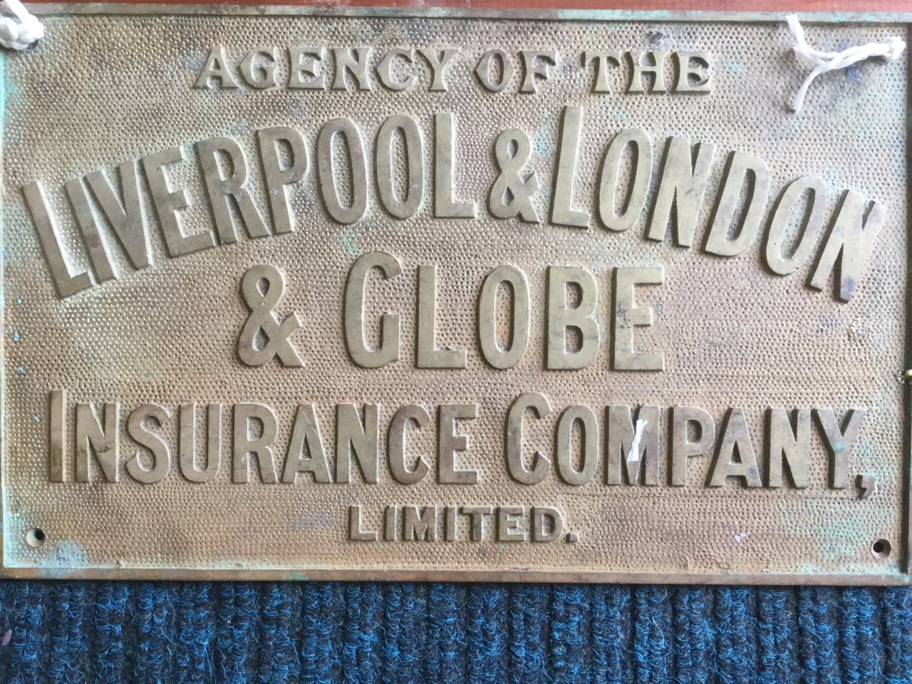 A large framed advertising sign for the Liverpool & London & Globe Insurance Company, together - Image 3 of 3