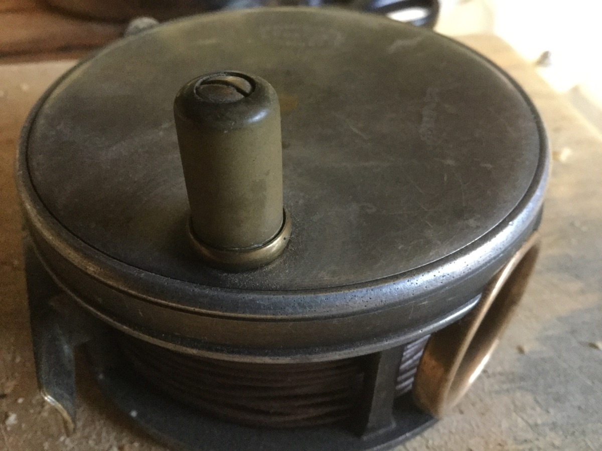 A Walker Bampton 3.75in salmon fly reel, The Lennox, with brass line ring and tension adjusting
