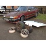 A Rover SD1, with 3.5 V8 petrol engine, automatic gearbox, leather interior, electric windows, sun