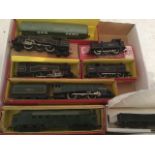 The train set - boxed Hornby locomotives: 2217 tank loco, 2206 tank loco, 2232 diesel-electric, 2218