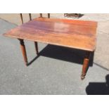 A Victorian mahogany pembroke table, the moulded top with two drop leaves, having drawer to end,