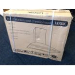 A boxed Logik stainless steel extractor fan - unused.