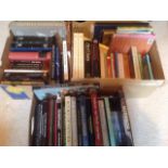 Three boxes of 'art' books - antiques, painters, European sculpture & architecture, styled,