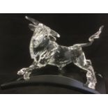 Swarovski presents the 'Bull', a numbered limited edition crystal object. The bull with black eyes