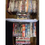 A quantity of DVDs including box sets of the OC, Ricky Gervais, Hancock, Edison, Lee Evans, Jerry