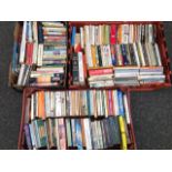 Three boxes of paperbacks - fiction, contemporary, classics, Penguins, etc. (A lot)