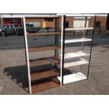 Two free-standing dexion style storage units, each with six shelves. (2)