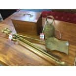 A mahogany cased Griffin & George post office resistance box - P3916; a brass bell with the Latin