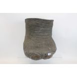 Edwardian Elephant's foot, 48cm high,