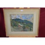 William Pretyman (1849 - 1920), watercolour - Balsam Mountain in the Great Smokies, North Carolina,