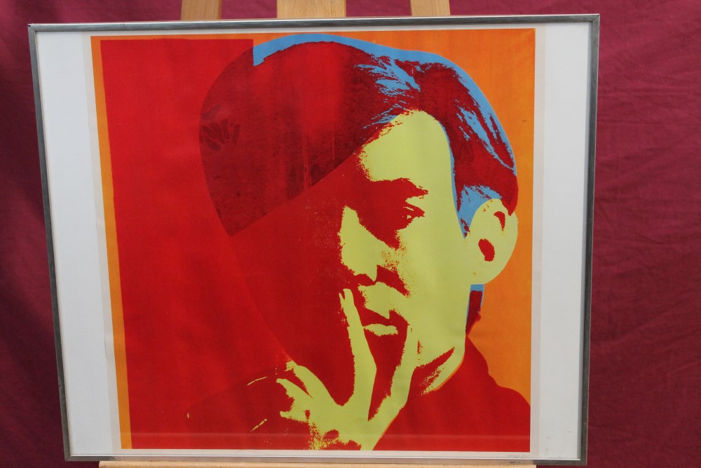 Andy Warhol (1928 - 1987), two self portraits taken from the Louisiàna Exhibition poster 1978, - Image 5 of 5