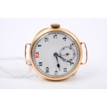 1920s gentlemen's gold (18ct) wristwatch,