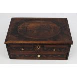 Early 19th century Prisoner of War straw-work box,