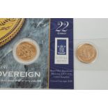 G.B. gold Half Sovereigns - Elizabeth II - 2000 and 2002.