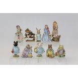 Six Beswick Beatrix Potter figures - Samuel Whiskers, Mrs Flopsy Bunny, Little Pig Robinson,