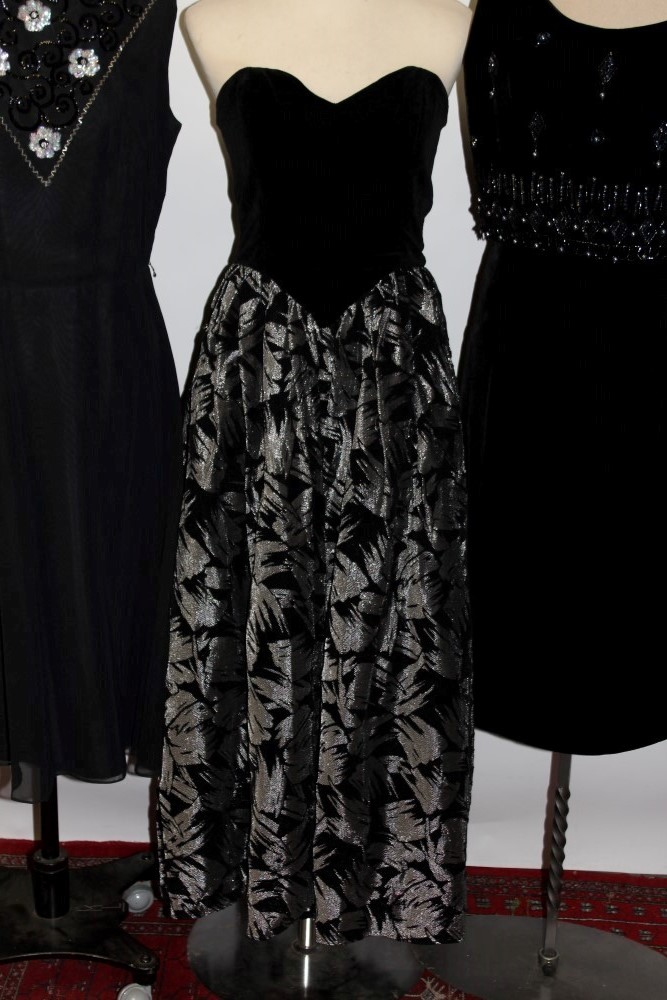 Ladies' vintage black dresses - mixed periods - makers including Jean Allen, Clive Byrne, - Image 2 of 5