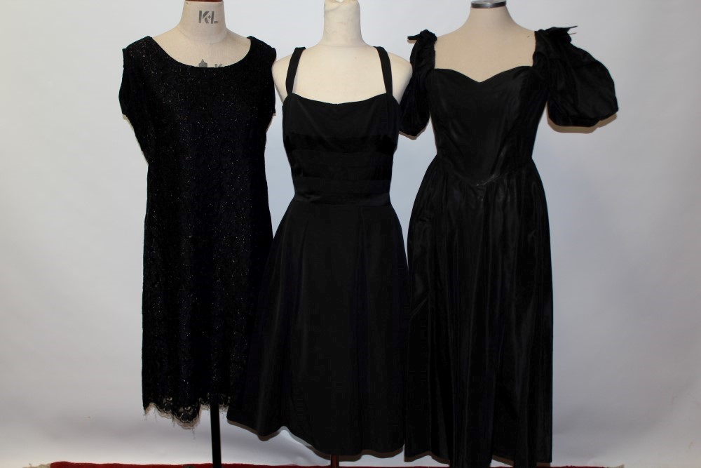 Ladies' vintage black dresses - mixed periods - makers including Jean Allen, Clive Byrne, - Image 3 of 5