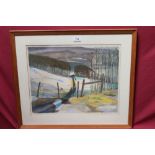 John Harold Thomas Snow (1911 - 2004), signed lithograph - Wire Gate, signed and inscribed,