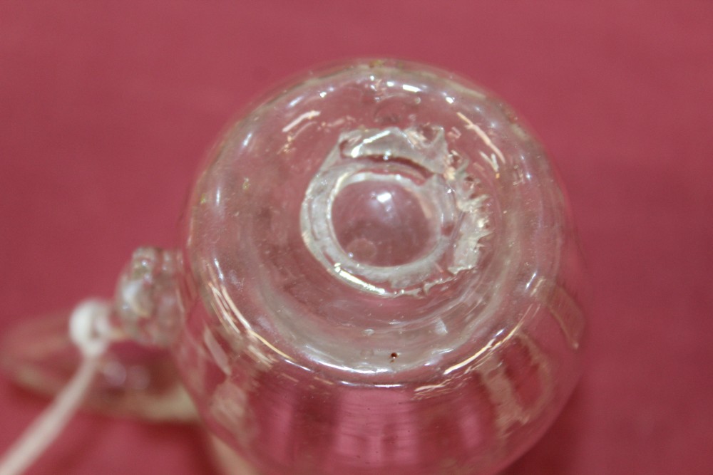 Two Georgian glass cream jugs with spiral-twist decoration, fold-over rims and loop handles, 8. - Image 16 of 16