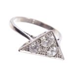 Art Deco-style diamond ring,