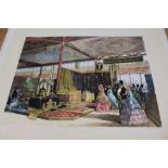 Collection of eighteen Victorian hand coloured prints - The Great Exhibition from Victorian