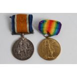 First World War pair medals - comprising War and Victory, named to 278294.3. A.M. G. W. Dunn. R.A.