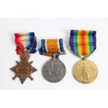 First World War trio - comprising 1914 - 1915 Star, War and Victory medals, named to 15309 PTE. W.