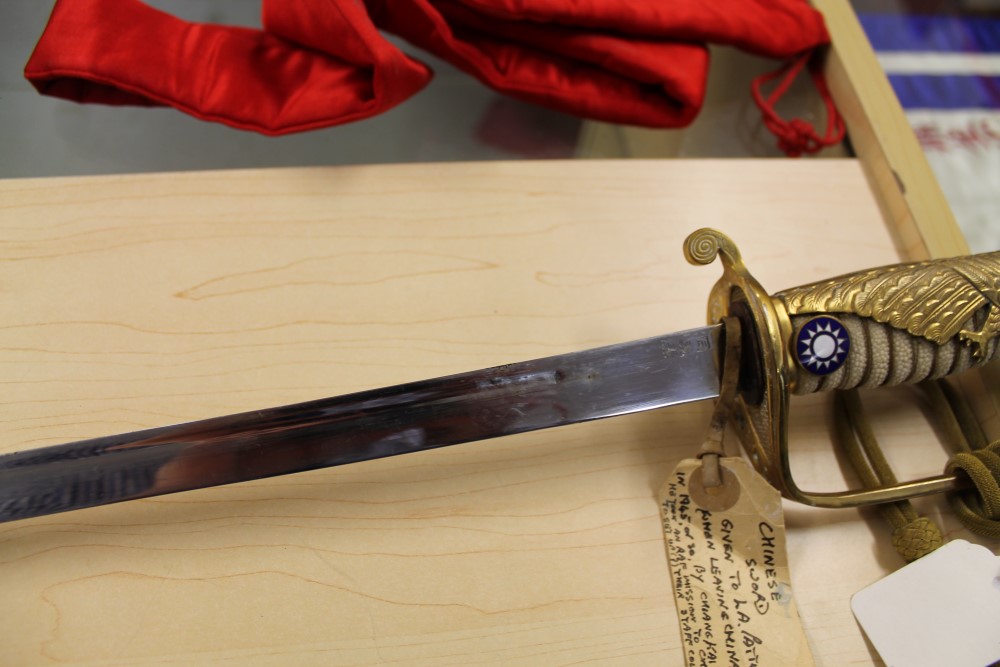 Rare Second World War Chinese presentation Air Force officer's sword presented by the Chinese - Image 19 of 19