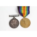 First World War pair medals - comprising War and Victory, named to 149838 GNR. C. Tidswell. R.