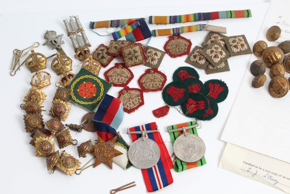 Second World War medals - 1939 - 1945 Star, Defence and War medals, - Image 2 of 2