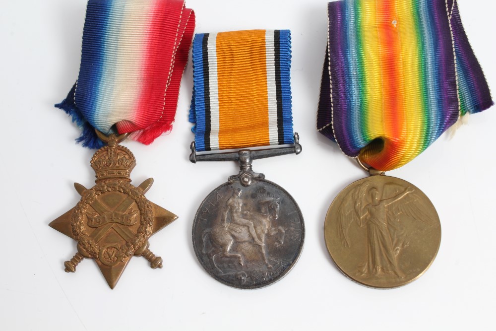 First World War trio - comprising 1914 - 1915 Star, War and Victory medals, named to 16794. PTE. A.