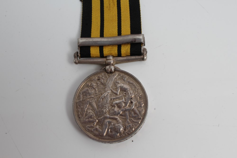 Ashantee medal with Coomassie clasp, named to 1991. PTE. G. Tracey. 2BN. - Image 2 of 2