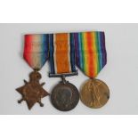 First World War trio medals - comprising 1914 - 1915 Star, named to 2282. L. CPL. H. E. Whitbread.